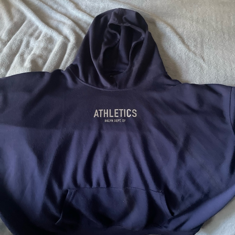 Bklyn Dept. Of Athletics Blue Hoodie Sweatshirt Size XL